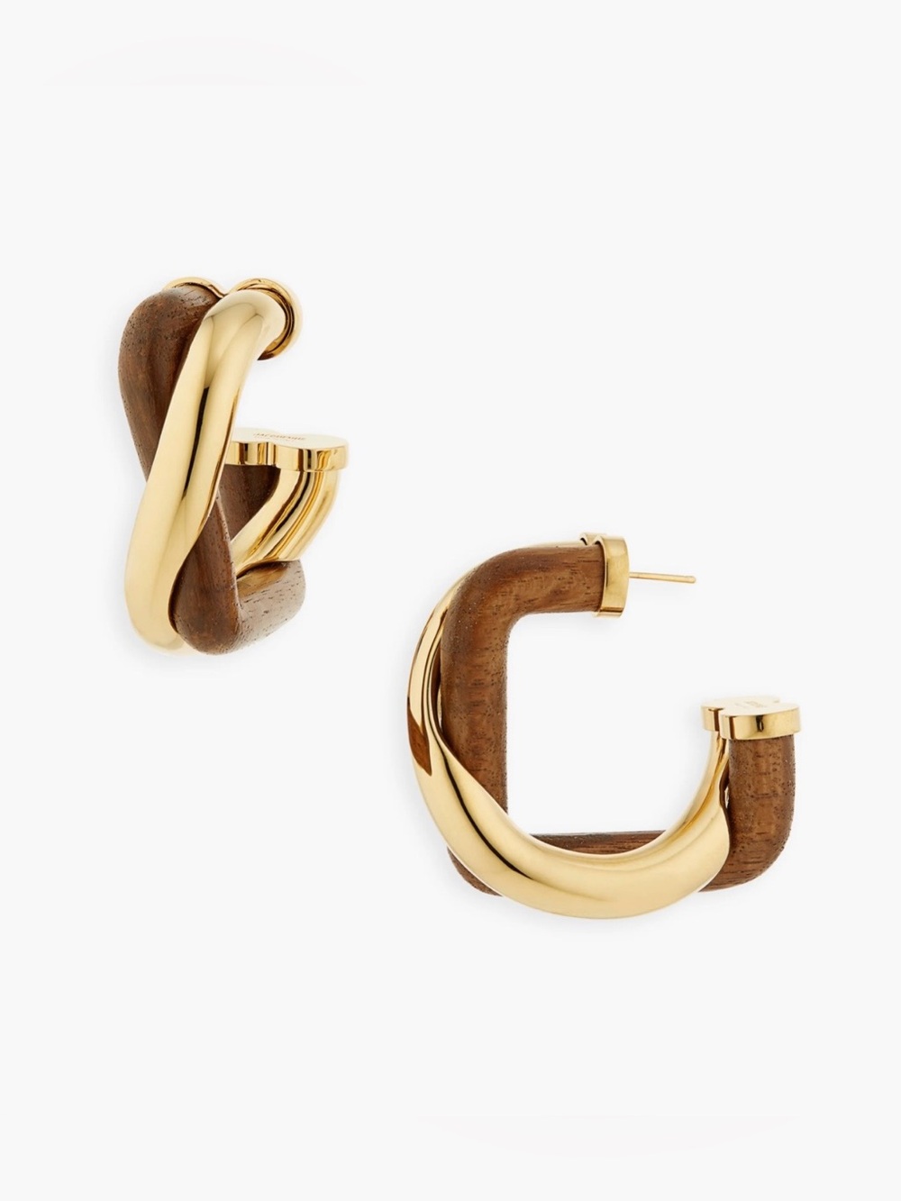 *NWT* Jacquemus Les Boucles Doppio Hoop Earrings - Picture 1 of 6